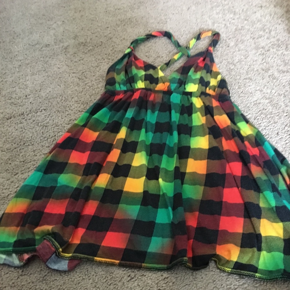 Checkered dress size M